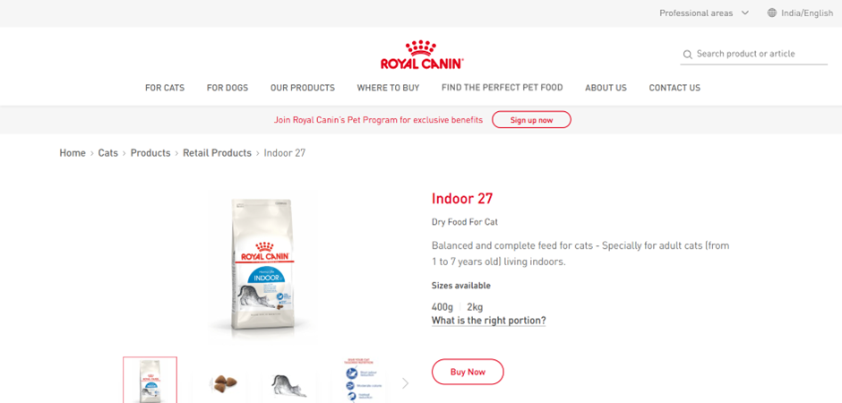 Royal Canin Indoor Adult Dry Cat Food