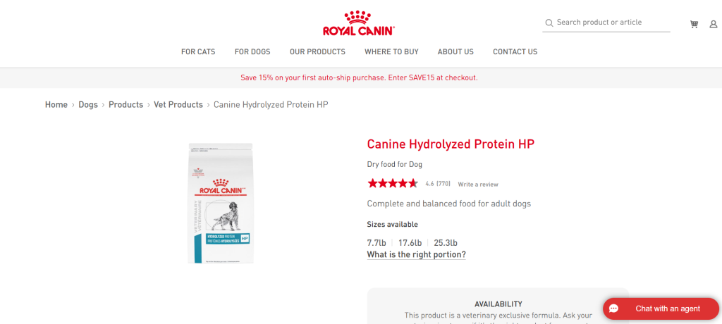 Royal Canin Hydrolyzed Protein